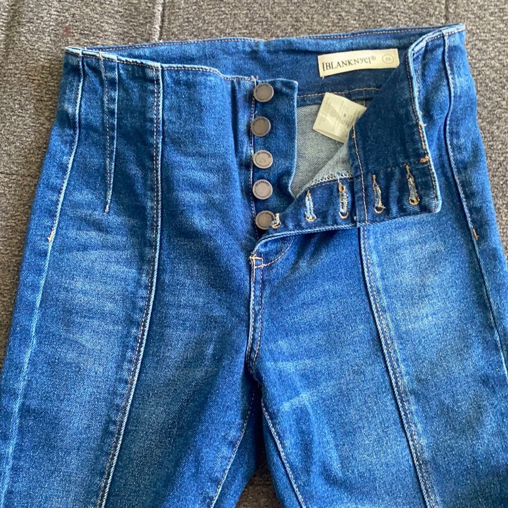 High rise denim